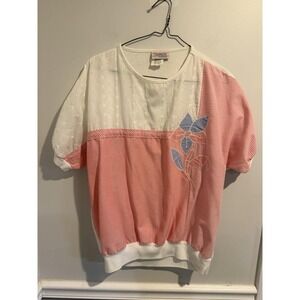 American Collection vintage "County‎ Fair"Top Chambray M exudes charming arts